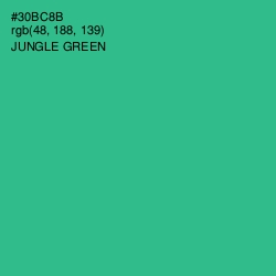 #30BC8B - Jungle Green Color Image